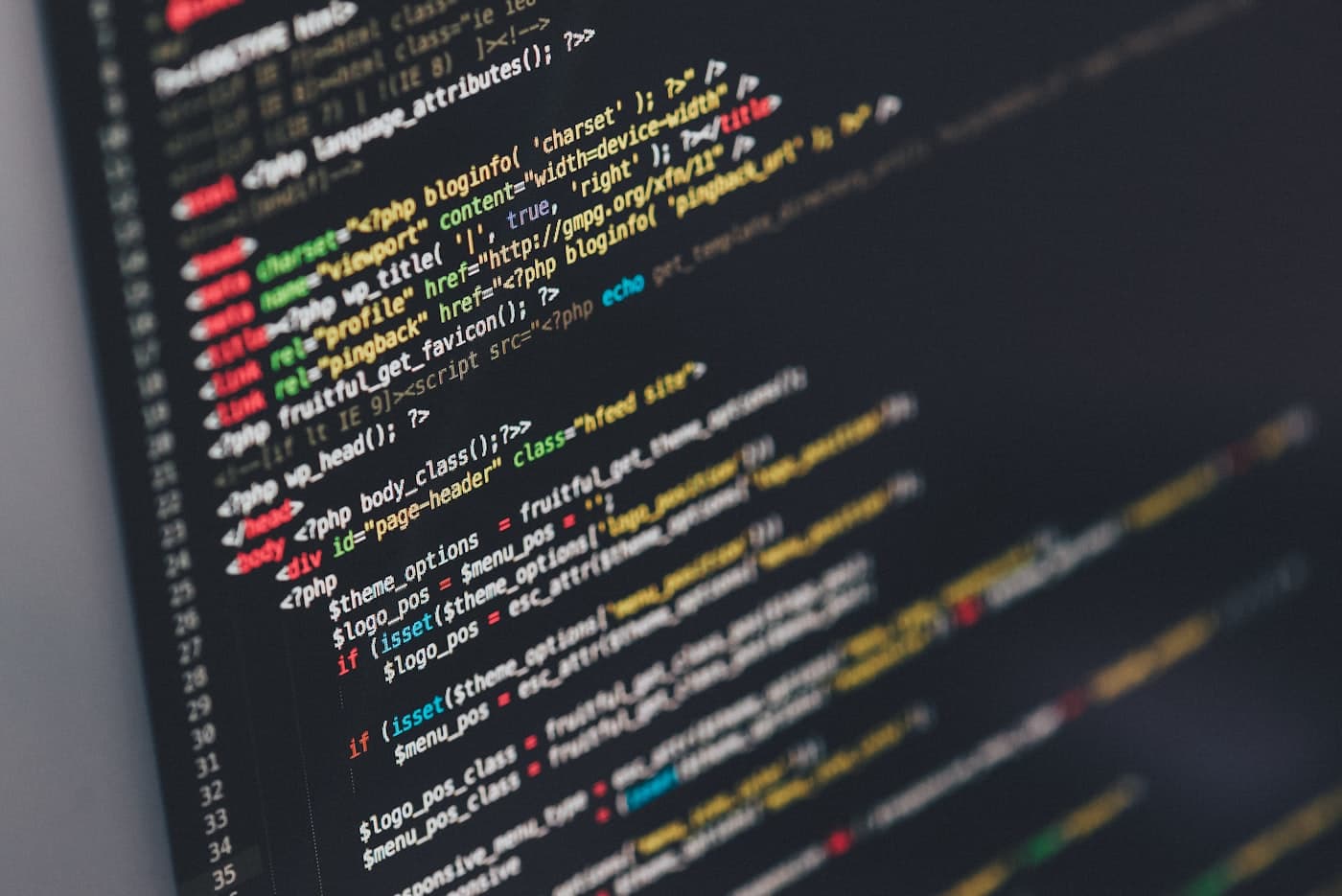 Monitor showing frontend code for the Next.js article